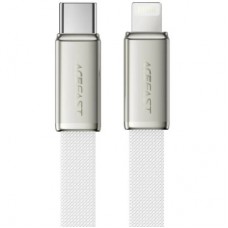 Дата кабель USB 2.0 AM to Lightning 1.2m 30W nylon white Acefast (6974316286240) Дата кабель USB 2.0 AM to Lightning 1.2m 30W nylon white Acefast (6974316286240) - Фото