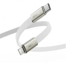 Дата кабель USB 2.0 AM to Lightning 1.2m 30W nylon white Acefast (6974316286240) Дата кабель USB 2.0 AM to Lightning 1.2m 30W nylon white Acefast (6974316286240) - Фото