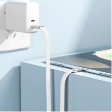Дата кабель USB 2.0 AM to Lightning 1.2m 30W nylon white Acefast (6974316286240) Дата кабель USB 2.0 AM to Lightning 1.2m 30W nylon white Acefast (6974316286240) - Фото