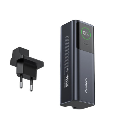 Батарея універсальна Choetech 20000 mAh, PD/100W, QC, AFC, AC input (B1012)