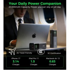Батарея універсальна Choetech 20000 mAh, PD/100W, QC, AFC, AC input (B1012) - Фото