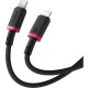 Дата кабель USB-C to Lightning 2.0m 20W red+black Baseus (P10377800U01-03)