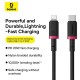 Дата кабель USB-C to Lightning 2.0m 20W red+black Baseus (P10377800U01-03)