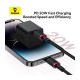 Дата кабель USB-C to Lightning 2.0m 20W red+black Baseus (P10377800U01-03)