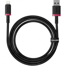 Дата кабель USB 2.0 AM to Lightning 1.0m 2.4A red+black Baseus (P10377801U01-01) - Фото