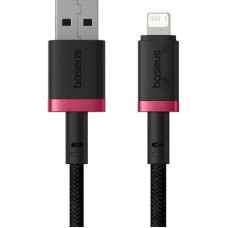 Дата кабель USB 2.0 AM to Lightning 1.0m 2.4A red+black Baseus (P10377801U01-01) - Фото