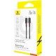 Дата кабель USB 2.0 AM to Lightning 1.0m 2.4A red+black Baseus (P10377801U01-01)