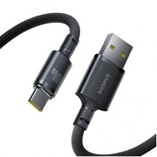 Дата кабель USB 2.0 AM to USB-C 1.0m 100W/7.5W black Baseus (E0426W01) - Фото