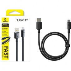 Дата кабель USB 2.0 AM to USB-C 1.0m 100W/7.5W black Baseus (E0426W01) - Фото