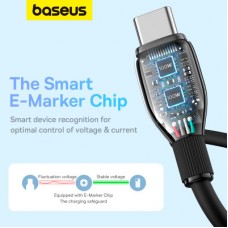 Дата кабель USB-C to USB-C 1.2m 100 W black Baseus (P10355702111-00) - Фото