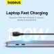 Дата кабель USB-C to USB-C 1.2m 100 W black Baseus (P10355702111-00) Дата кабель USB-C to USB-C 1.2m 100 W black Baseus (P10355702111-00)