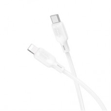 Дата кабель USB-C to Lightning 1.0m silicone BX113 Lenny white BOROFONE (6941991115387) - Фото