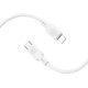 Дата кабель USB-C to Lightning 1.0m silicone BX113 Lenny white BOROFONE (6941991115387)