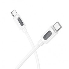 Дата кабель USB-C to USB-C 1.0m 60 W silicone BX114 Structure white BOROFONE (6941991116919) - Фото