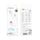 Дата кабель USB-C to Lightning 1.0m PD silicone BX115 Lotto white BOROFONE (6941991119613)