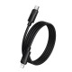 Дата кабель USB-C to Lightning 1.0m PD30W silicone BX123 Leya black BOROFONE (6941991124174)