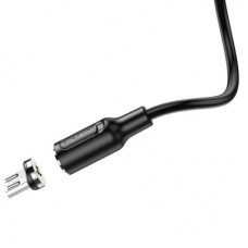 Дата кабель USB 2.0 AM to Micro 5P 1.0m 2.4A magnetic BX41 black BOROFONE (6931474738455) - Фото