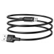Дата кабель USB 2.0 AM to Micro 5P 1.0m 2.4A magnetic BX41 black BOROFONE (6931474738455)