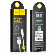Дата кабель USB 2.0 AM to Lightning 1.0m 2.4A X1 white HOCO (6957531032007) - Фото