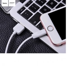 Дата кабель USB 2.0 AM to Lightning 1.0m 2.4A X1 white HOCO (6957531032007) - Фото