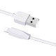 Дата кабель USB 2.0 AM to Lightning 2.0m 2.4A X1 white HOCO (6957531032014)