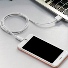 Дата кабель USB 2.0 AM to Lightning 2.0m 2.4A X1 white HOCO (6957531032014) - Фото