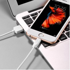 Дата кабель USB 2.0 AM to Lightning 2.0m 2.4A X1 white HOCO (6957531032014) - Фото