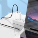 Дата кабель USB-C to USB-C 1.0m 3A nylon X102 black HOCO (6942007608787)