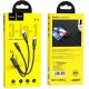 Дата кабель USB 2.0 AM to Lightning + Micro 5P + USB-C 1.0m 2A X14 black HOCO (6931474719157)