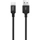 Дата кабель USB 2.0 AM to USB-C 2.0m 2A nylon X14 black HOCO (6957531062929)