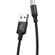 Дата кабель USB 2.0 AM to USB-C 2.0m 2A nylon X14 black HOCO (6957531062929)
