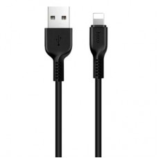 Дата кабель USB 2.0 AM to Lightning 2.0m 2A X20 black HOCO (6957531068860) - Фото
