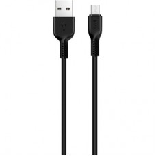Дата кабель USB 2.0 AM to Micro 5P 3.0m 2A X20 black HOCO (6957531068945) - Фото