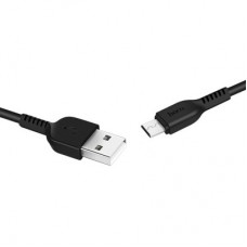 Дата кабель USB 2.0 AM to Micro 5P 3.0m 2A X20 black HOCO (6957531068945) - Фото