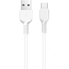 Дата кабель USB 2.0 AM to USB-C 3.0m 2A X20 white HOCO (6957531068976) - Фото