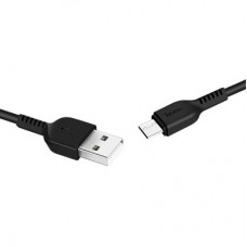 Дата кабель USB 2.0 AM to USB-C 2.0m 3A X20 black HOCO (6957531068907) - Фото