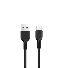 Дата кабель USB 2.0 AM to USB-C 3.0m 3A X20 black HOCO (6957531068969) - Фото