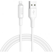 Дата кабель USB 2.0 AM to Lightning 1.0m 2A X25 white HOCO (6957531080114) - Фото