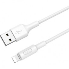 Дата кабель USB 2.0 AM to Lightning 1.0m 2A X25 white HOCO (6957531080114) - Фото