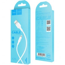 Дата кабель USB 2.0 AM to Lightning 1.0m 2A X25 white HOCO (6957531080114) - Фото