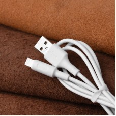 Дата кабель USB 2.0 AM to Lightning 1.0m 2A X25 white HOCO (6957531080114) - Фото