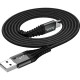 Дата кабель USB 2.0 AM to USB-C 1.0m X38 Cool black HOCO (6931474710567)