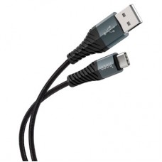 Дата кабель USB 2.0 AM to USB-C 1.0m X38 Cool black HOCO (6931474710567) - Фото