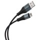 Дата кабель USB 2.0 AM to USB-C 1.0m X38 Cool black HOCO (6931474710567) Дата кабель USB 2.0 AM to USB-C 1.0m X38 Cool black HOCO (6931474710567)