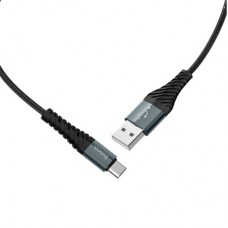 Дата кабель USB 2.0 AM to USB-C 1.0m X38 Cool black HOCO (6931474710567) - Фото
