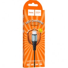 Дата кабель USB 2.0 AM to USB-C 1.0m X38 Cool black HOCO (6931474710567) - Фото