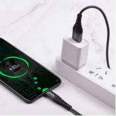 Дата кабель USB 2.0 AM to USB-C 1.0m X38 Cool black HOCO (6931474710567) - Фото