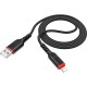 Дата кабель USB 2.0 AM to Lightning 1.0m 2.4A nylon X59 black HOCO (6931474744869) Дата кабель USB 2.0 AM to Lightning 1.0m 2.4A nylon X59 black HOCO (6931474744869)