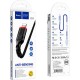Дата кабель USB 2.0 AM to Lightning 1.0m 2.4A nylon X59 black HOCO (6931474744869) Дата кабель USB 2.0 AM to Lightning 1.0m 2.4A nylon X59 black HOCO (6931474744869)