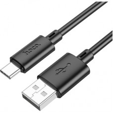 Дата кабель USB 2.0 AM to USB-C 1.0m X88 Gratified black HOCO (6931474783349) - Фото